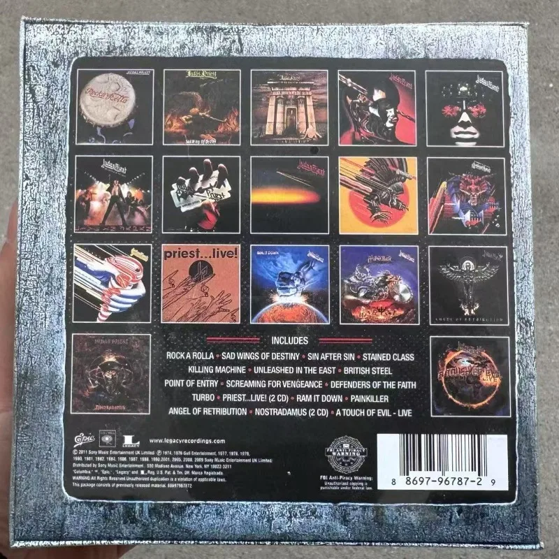 19CD Collection Подарочная коробка Музыкальный компакт-диск Самая влиятельная британская группа в мире Тяжелый металлический оркестр Металлический Бог Полная коллекция