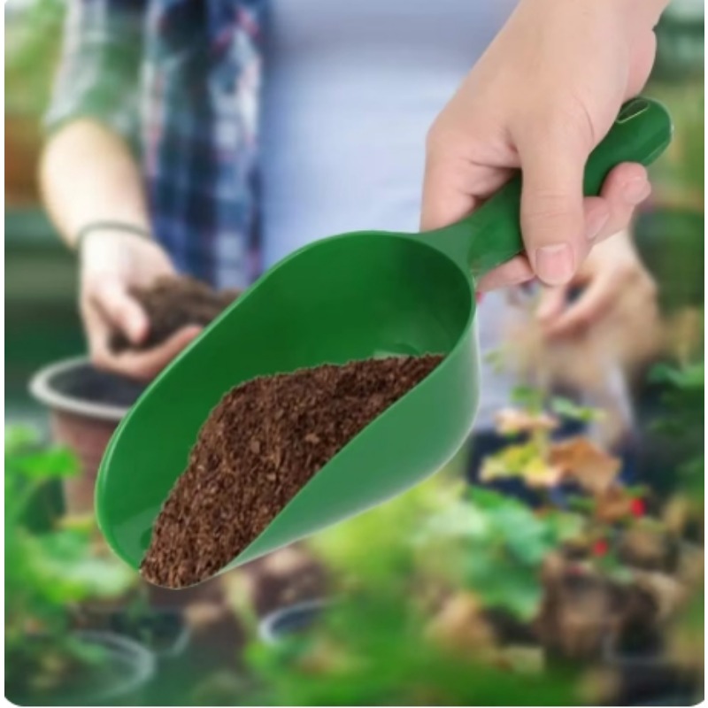Cuchara de jardín multifunción de plástico, cucharas de pala para suelo, práctica pala para jardín para suelo, Compost, plantación, herramienta de excavación, 1 ud.