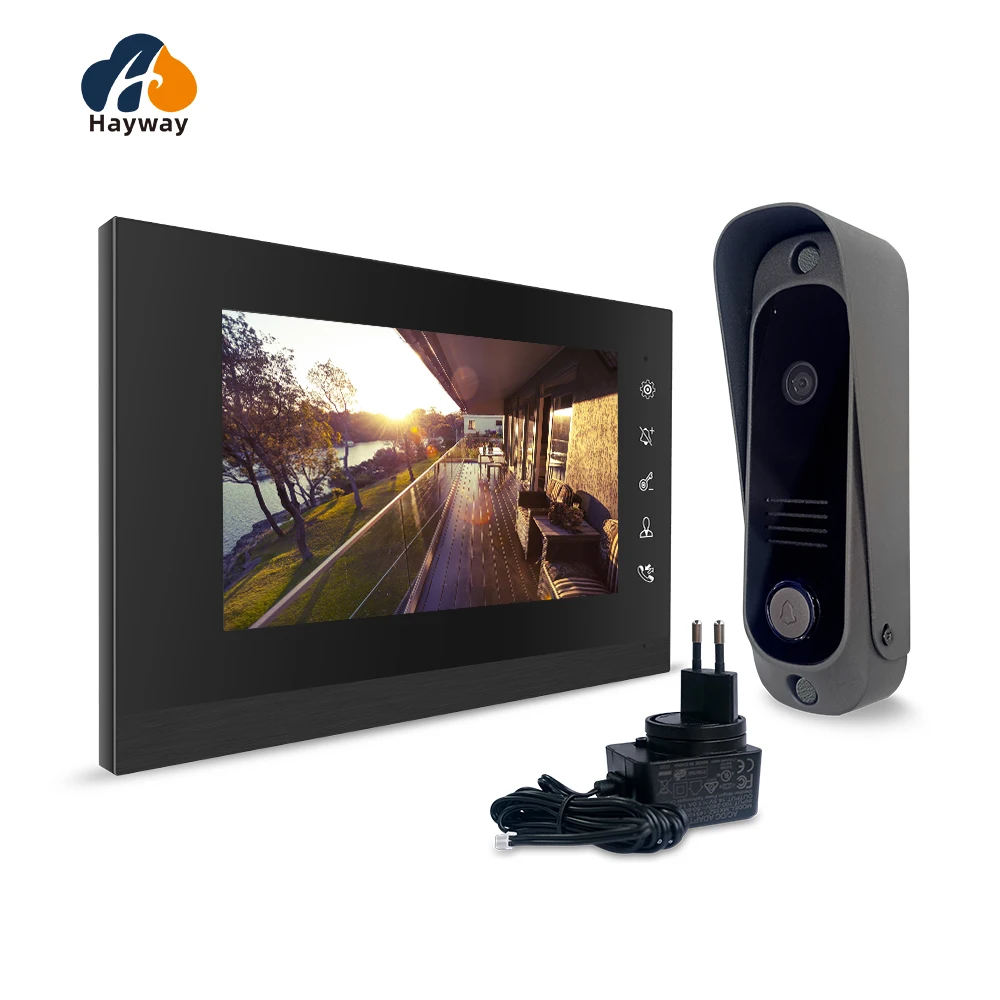 Video Intercom System Video Türklingel Tür System Kits Unterstützung entsperren Überwachung für Villa Home Office Wohnung 1200tvl