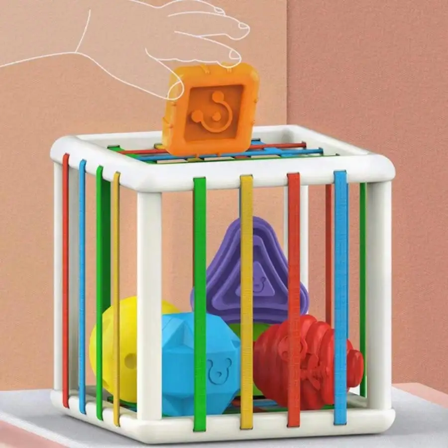 เด็ก Montessori ของเล่น 2 ปี Shape Sorter ของเล่น Sensory Sorting ของเล่นมอเตอร์การฝึกอบรมเกมของเล่นเพื่อการศึกษาเด็กสําหรับทารก 1 -2 ปี