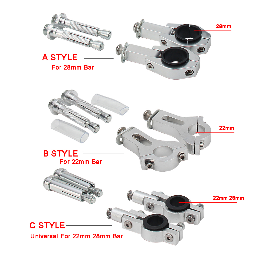 KTM 혼다 야마하 YZ 스즈키 피트 더트 바이크용 오토바이 핸드 가드 핸들 바 보호 보호대, 22mm 28mm