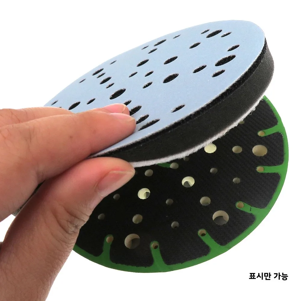 2Pcs 소프트 인터페이스 패드 6 인치 150mm 48 홀 샌딩 패드 용 버퍼 스폰지 자동차 오토바이 연마 도구 및 목재