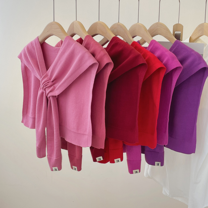 Spring Autumn Women's Cross Knitted oulder Wrap Ne Protection Small awl High End Woolen Scarf Air Conditioned Room Fake...