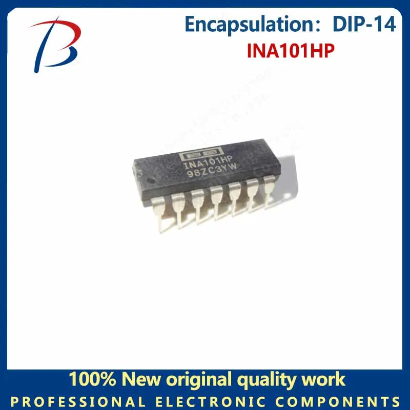 Ina101hp em linha dip-14, chip amplificador integrado de precisão, 1 parte