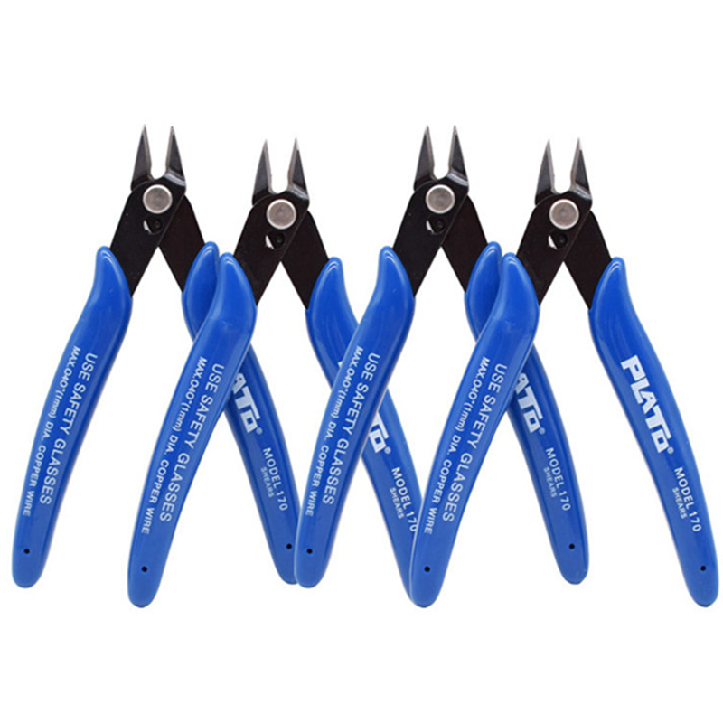 1/5/10PCS PLATO 170 Universal Pliers DIY Electronic Diagonal Side Cutting Nippers Wire Cable Cutter 3D Printer Parts Hand Tools