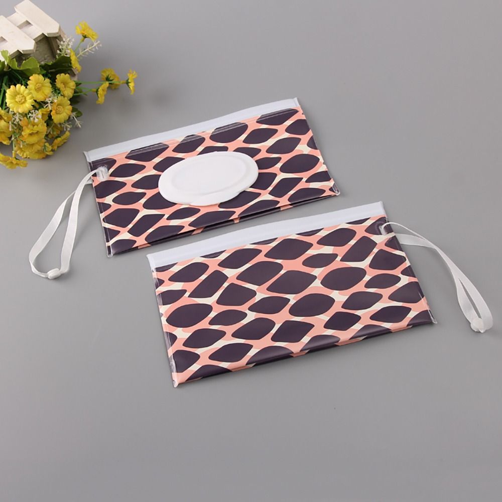 Useful Portable Carrying Case Flip Cover Stroller Accessories Tissue Box Cosmetic Pouch Wipes Holder Case Wet Wipes Bag