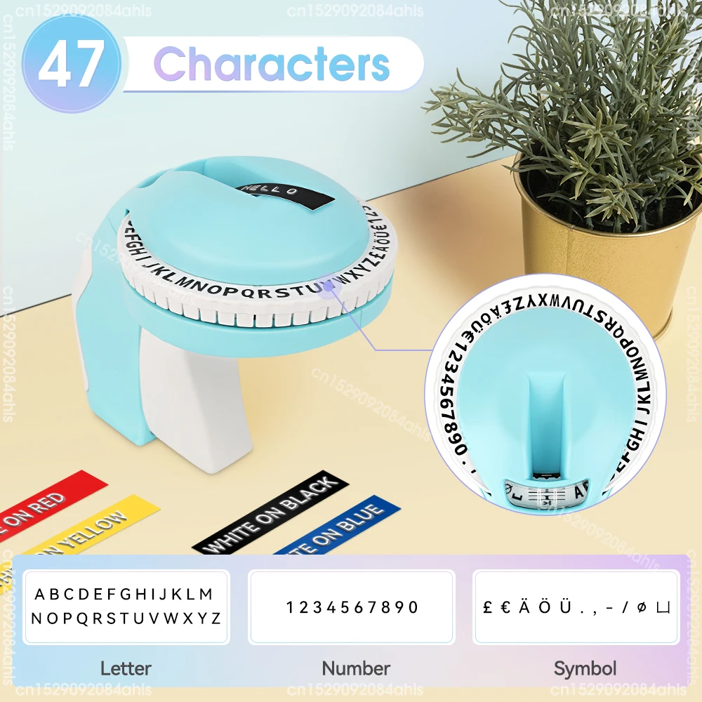3D Embossing Typewriter B90 Manual Labeller Handheld Label Printer Similar as Dymo 12965 Labeling Machine or 3PK Label Tapes