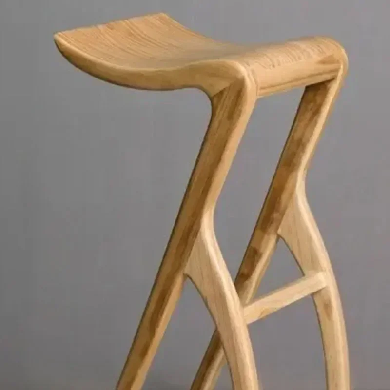 สตูลไม้ Ergonomic Bergonomicar เก้าอี้ Accent โมเดิร์นเคาน์เตอร์ห้องนั่งเล่นเก้าอี้บาร์สูง Taburete Salon Home เฟอร์นิเจอร์