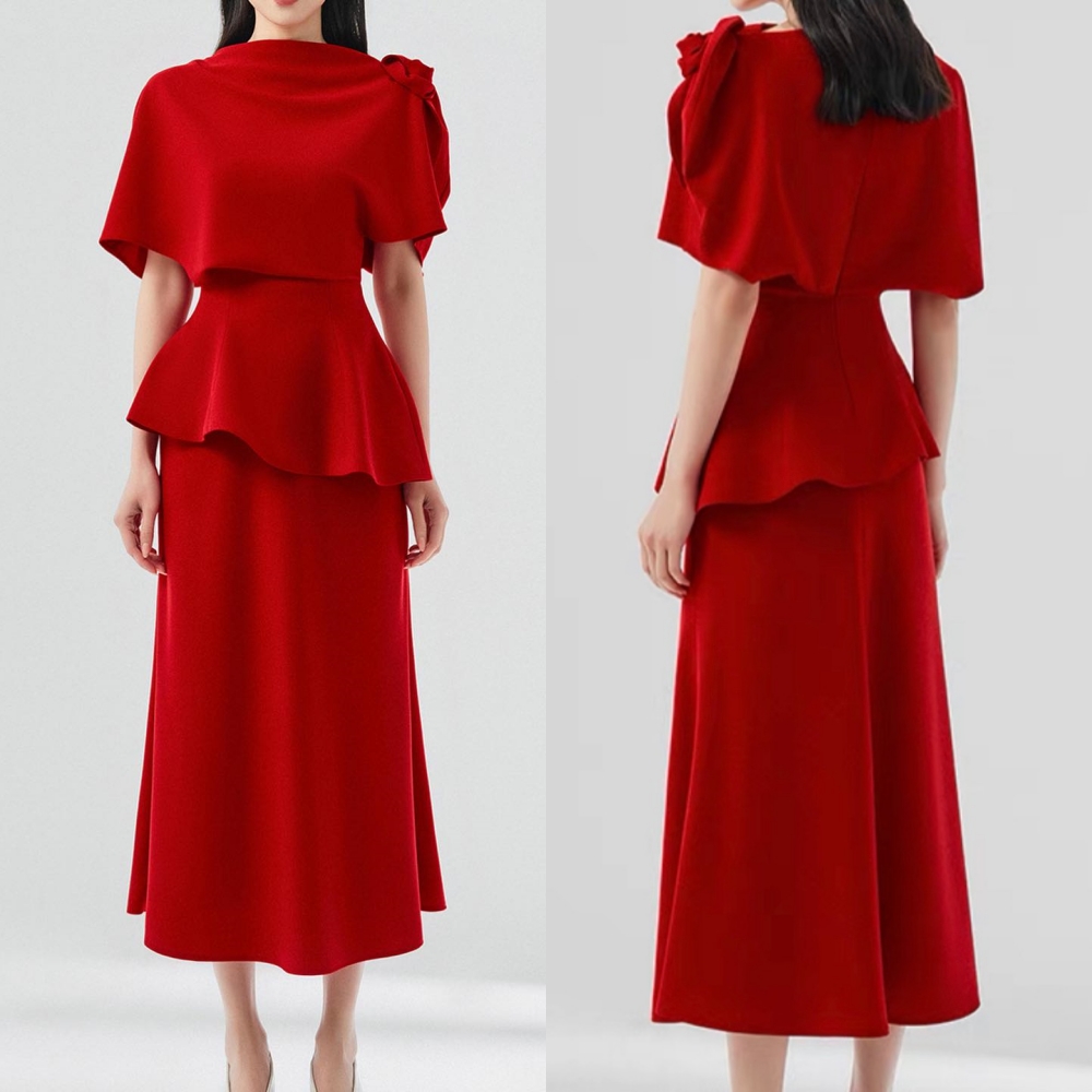 Personalizado jiayigong s ruched quinceanera a linha gola alta vestido de ocasião sob medida midi es