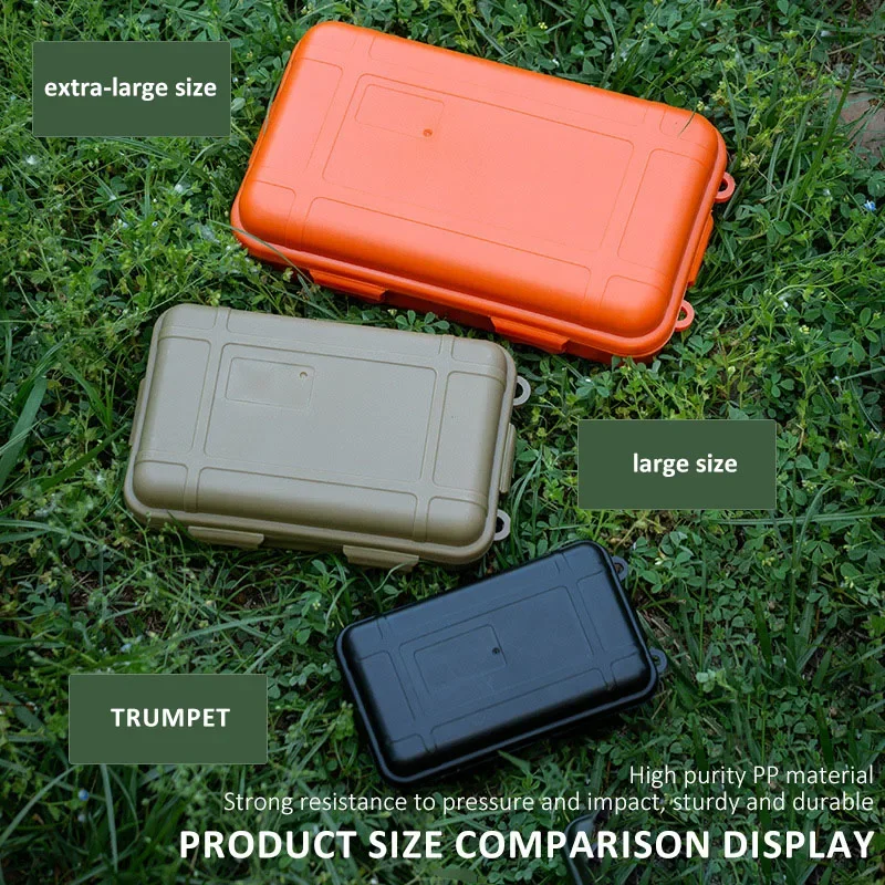 EDC ツールボックス屋外キャンプサバイバルキット耐衝撃防水ケース密閉ボックス屋外サバイバル収納ボックス釣具バッグ