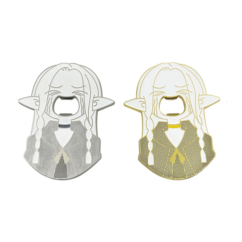 อะนิเมะอร่อยใน Dungeon Marcille ที่เปิดขวดคอสเพลย์แม่เหล็กตู้เย็น Kawii Big ปาก Elf สาว DIY อุปกรณ์ฮาโลวีน
