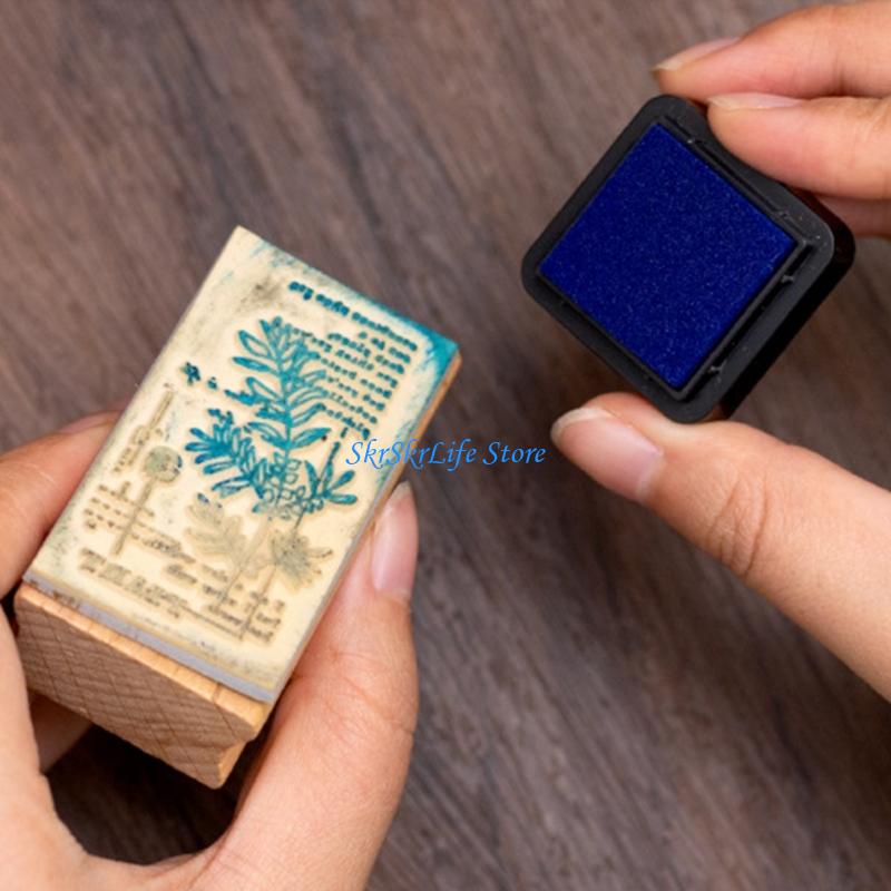 E65E 6 PCs Portable Stamp Pad Set Kombination Inkpad Fließende Farben Serie Pad Set für die Kartenherstellung