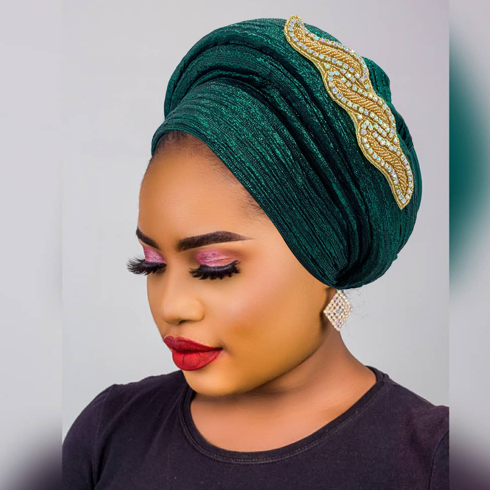 Moda africano turbante boné feminino autogele headtie senhora cabeça envolve nigeria casamento chapelaria turbante mujer