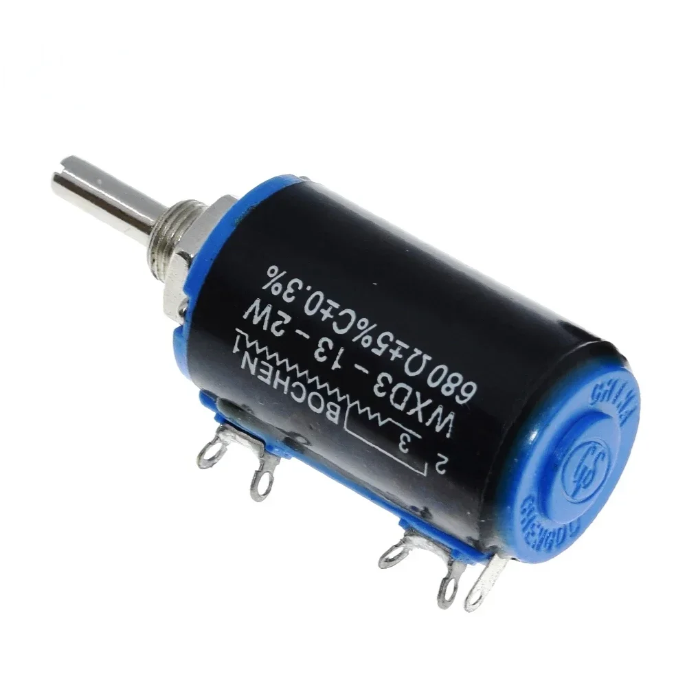 WXD3-13-2W 10K 100/220/470/680 Ohm WXD3-13 2W Wirewound Multi-Turn Potentiometer 1K 2.2K 4.7K 5.6K 6.8K 47K 100K Rotary Switch