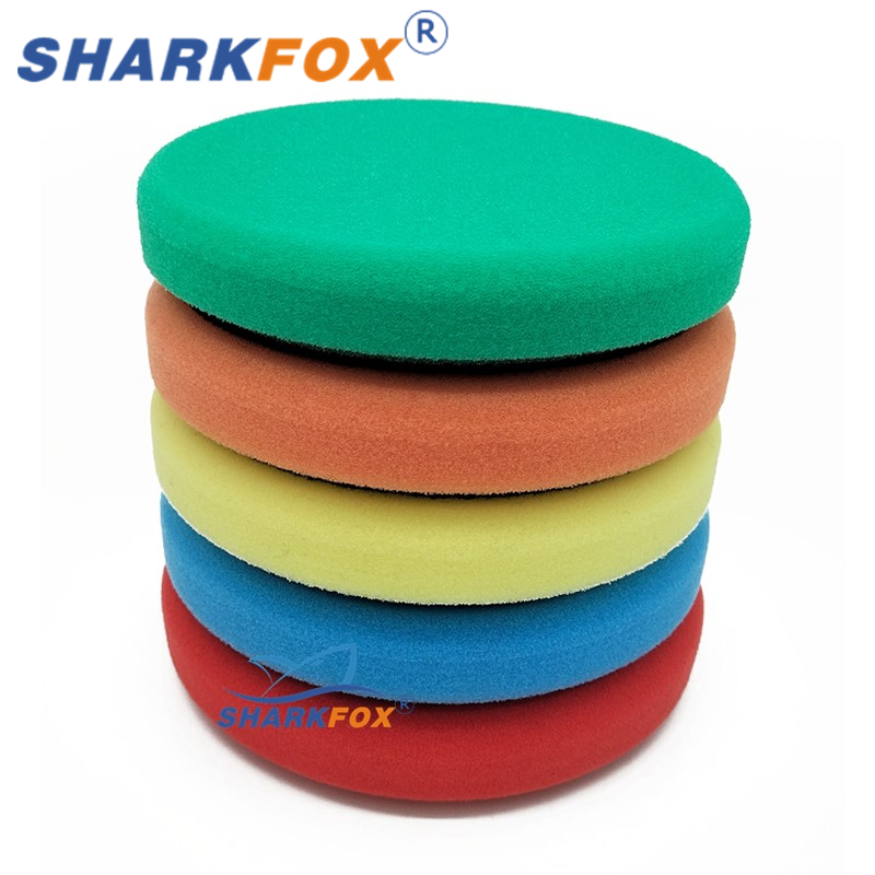 Sharkfox 5"(125mm) /6"(150mm) Car Sponge Buffing Polishing Pads For DA/RO/GA Car Buffer Polisher