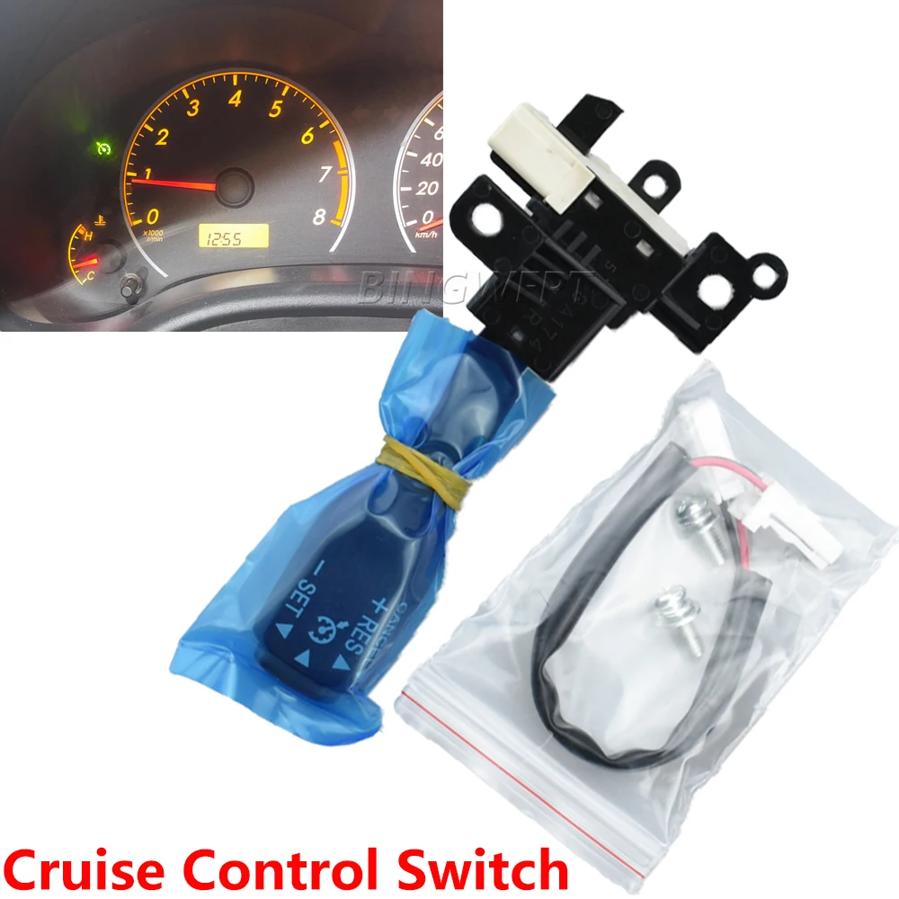 Interruptores de Control de crucero para Toyota Corolla Yaris Camry, interruptor de crucero electrónico para Vios Hilux Hiace Wish Auris Prius Previa RAV4