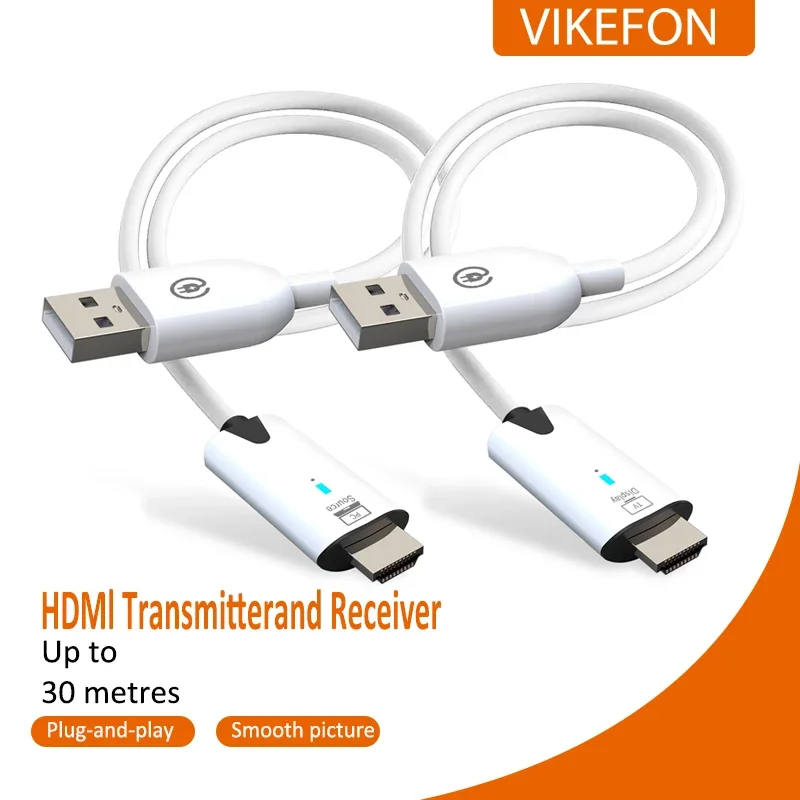 5.8G 1080P 30M Wireless HDMI-CompatibileVideo Trasmettitore Audio Ricevitore Extender Display Adattatore Dongle Per TV Box Monitor PC