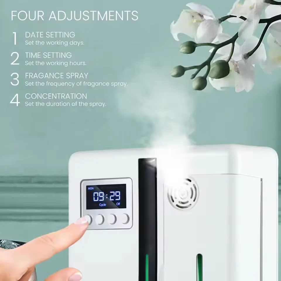 Diffusore di aromi professionale Odore elettrico per la casa Diffusore di fragranze montato a parete Macchina automatica per profumo spray per hotel