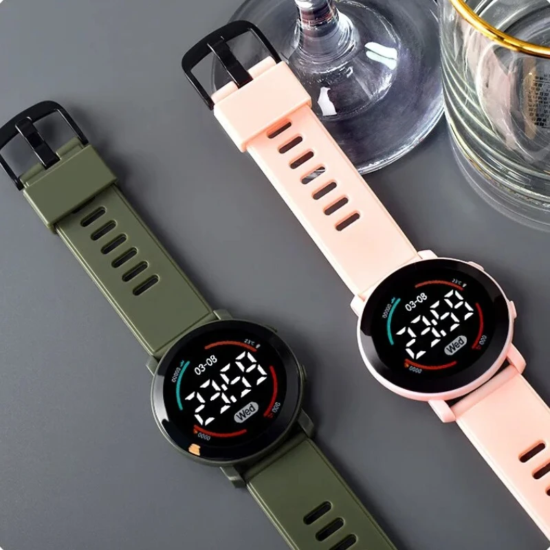 Relojes de pareja, reloj Digital LED de moda para hombres y mujeres, reloj deportivo informal de silicona, reloj electrónico, nuevo reloj para estudiantes para niños y niñas