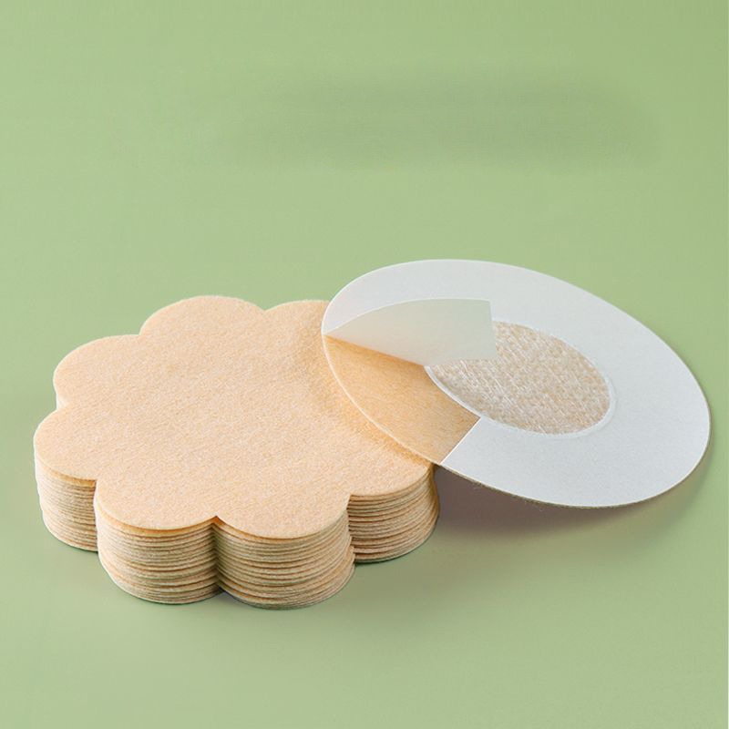 100 pçs feminino invisível mamilo pasties sobreposições de fita de levantamento de peito em sutiã adesivos peito único-off capas de mamilo almofadas acessórios