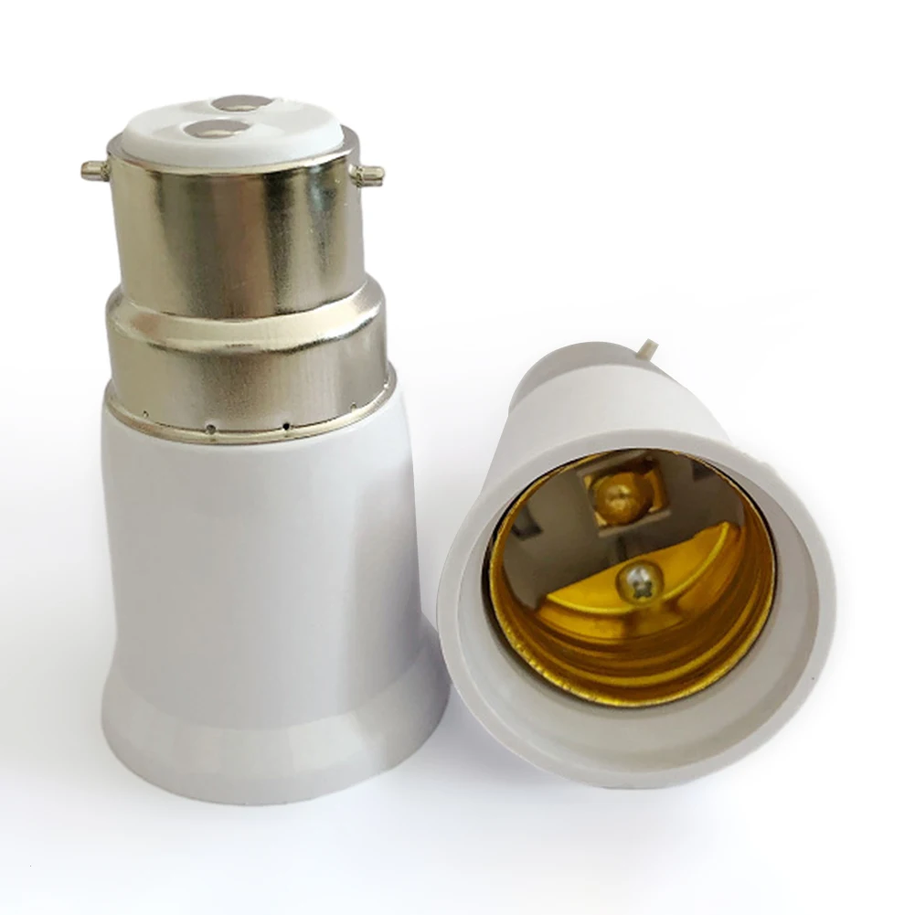 1/4/10 pz Senza Saldatura B22 A E27 Presa di Luce Adattatore Portalampade Portalampade Convertitore Estesa Lampada Lampadina supporto di conversione