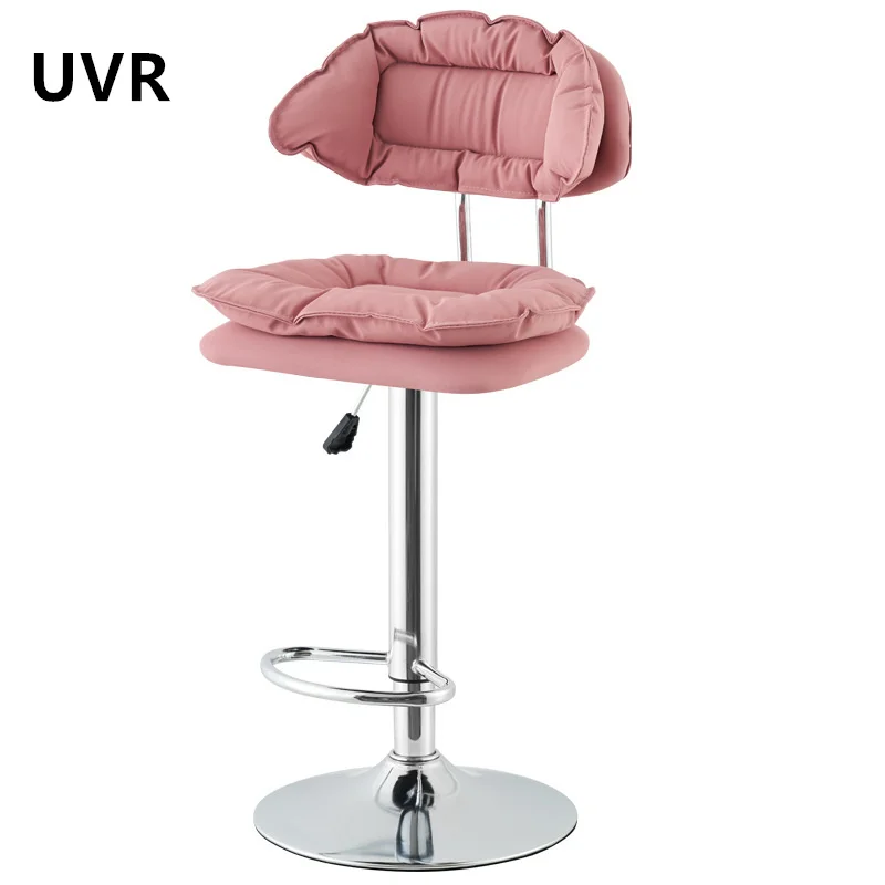 Silla de Bar UVR, silla alta ajustable, silla con respaldo para restaurante en casa, taburete de maquillaje para niñas, taburetes de Bar para salón, cajero frontal