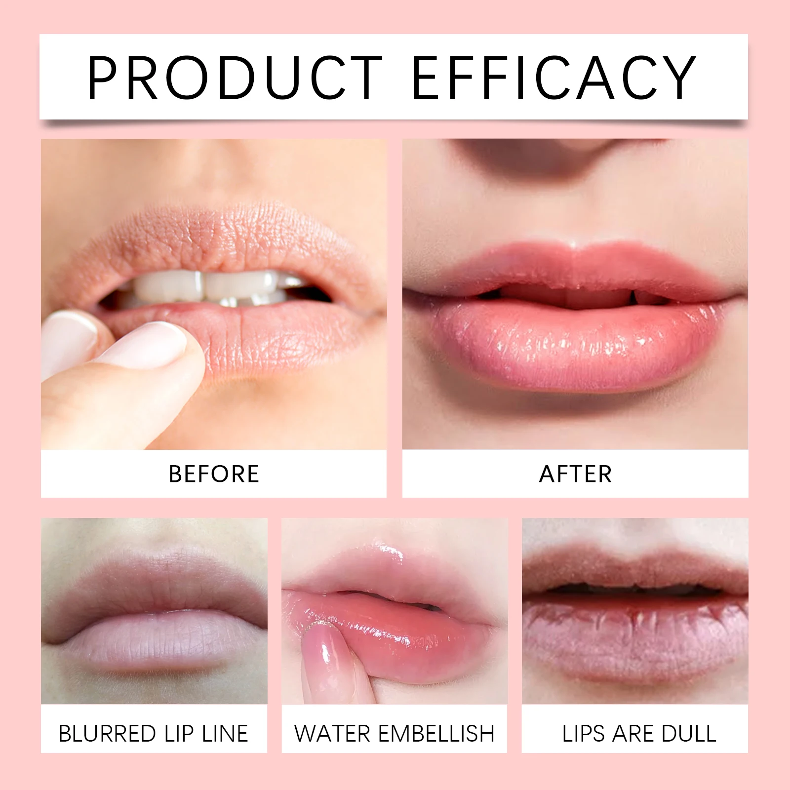 Leuke pluizige lipmodder Matte afwerking Lichtgewicht textuur en langdurige make-up Lipstick Glaze Non-stick Cup Making It Look White