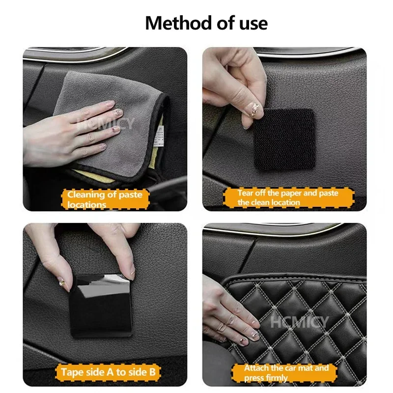Universele Auto Tapijt Tape Universele Vloermat Clip Bevestigingsbeugel Grip Zelfklevende Bevestiging Sticker Auto Vloermat Bevestiging