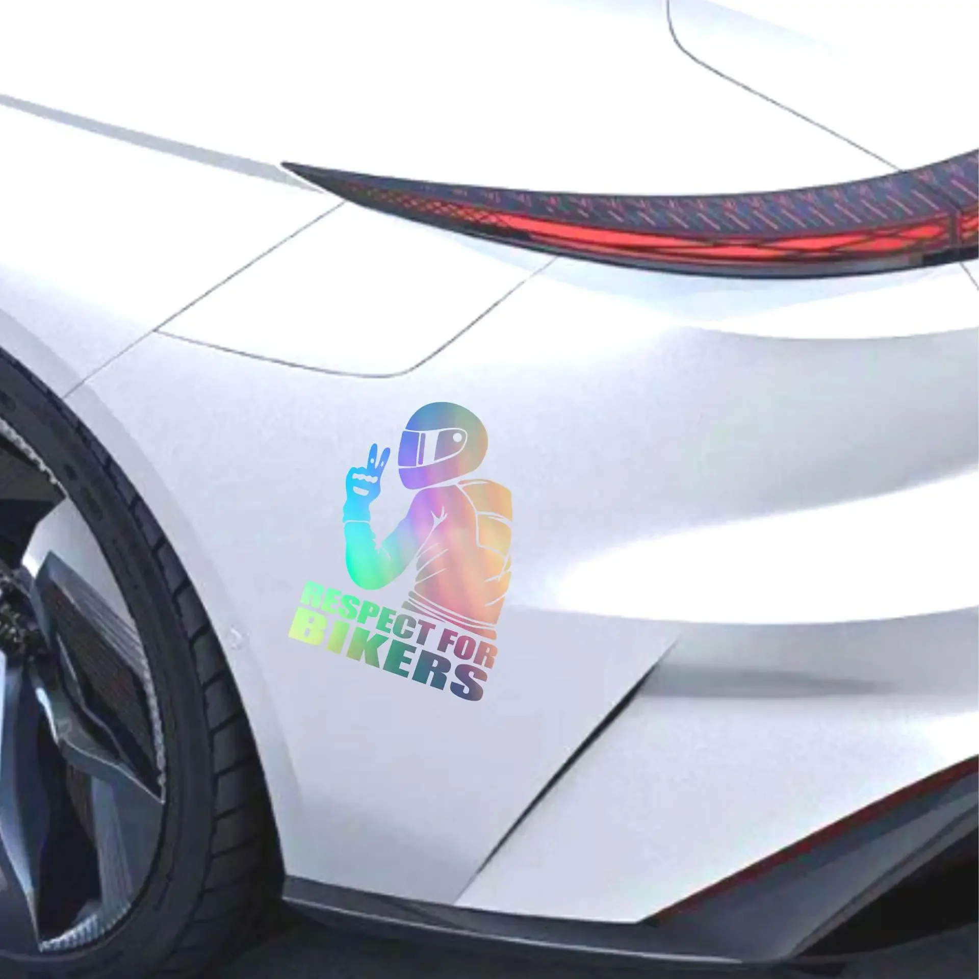 1pc Respekt Biker Aufkleber für auf Auto Motorrad Vinyl 3D Aufkleber Motorrad Vinyl 3D Aufkleber und Abziehbilder