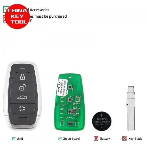 1 шт. Autel IKEYAT004CL AT004CL универсальный смарт-дистанционный ключ 4 кнопки AUTEL SMART KEY для смарт-ключа Autel для KM100 IM508 IM608