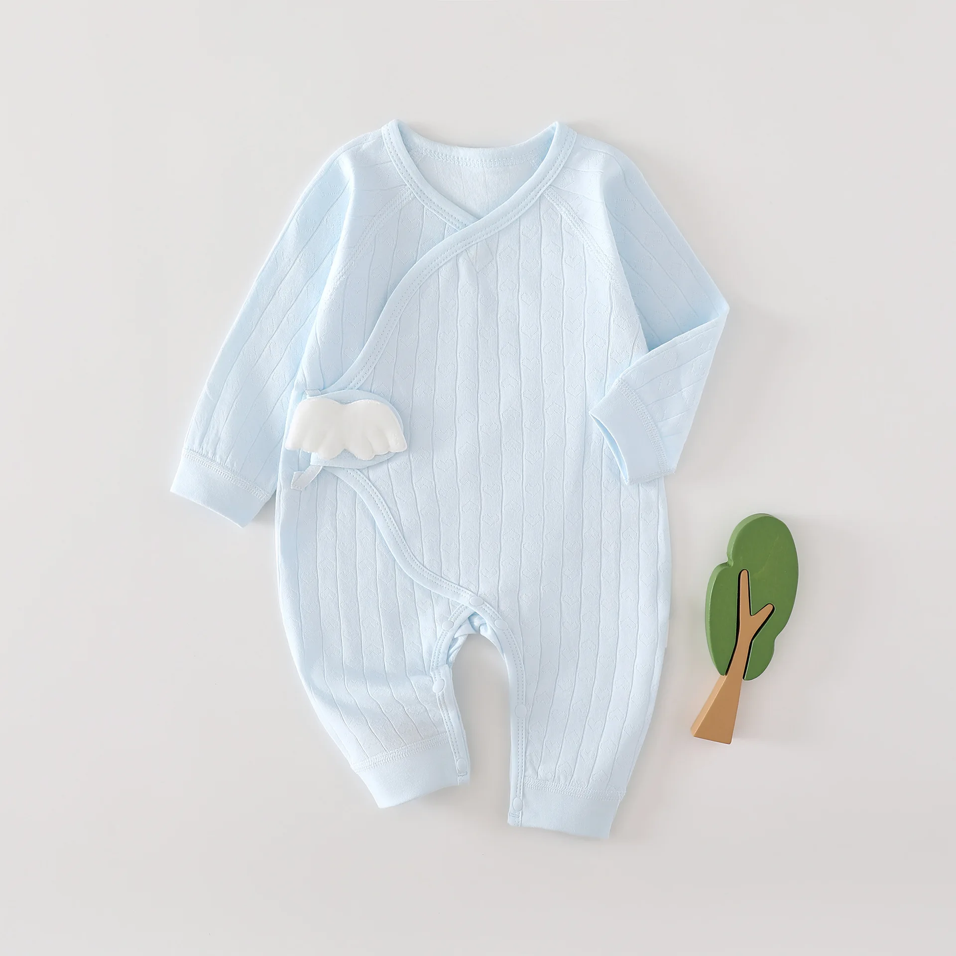 AYNIGIELL primavera y otoño 0-6 meses mamelucos de bebé recién nacidos niñas niños 100% algodón ropa de manga larga mono infantil