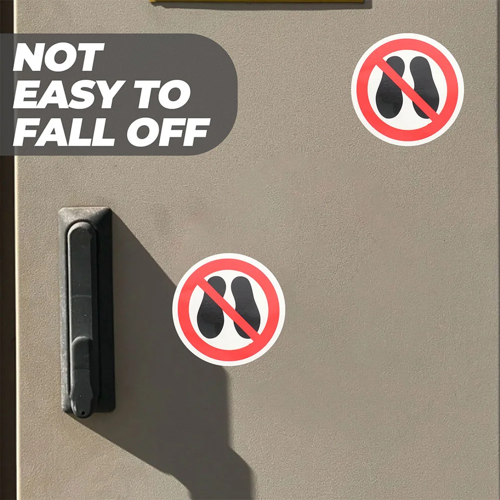 Adesivi Step Sticker Warning Floor No decalcomanie Round Not It Do adesivo Stepping Circle non attenzione segno etichette De Impresora