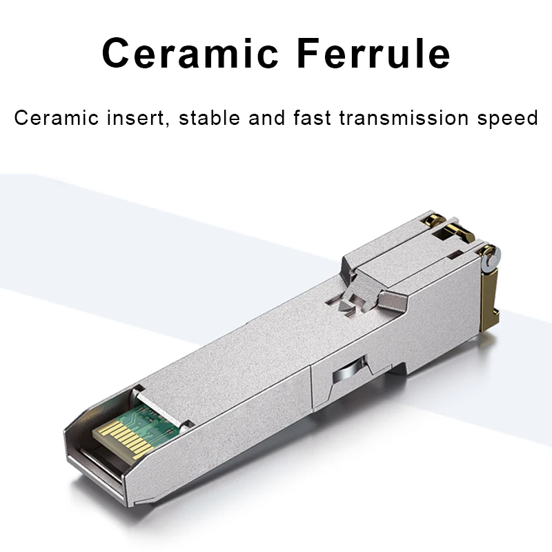 Módulo ONTi 2.5G RJ45 SFP Módulo transceptor SFP RJ45 de cobre SFP de 2,5 Gbps Compatible con con conmutador Ethernet Cisco/Mikrotik