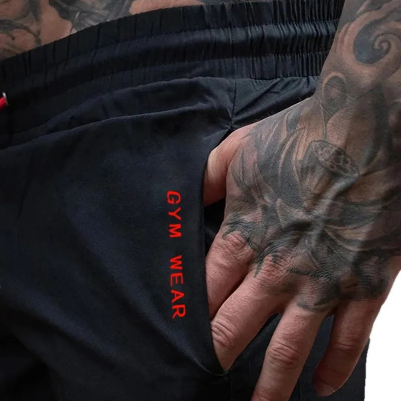 2024 sommer Gym Fitness männer Shorts Woven jogginghose Dünne Mode Männer Marathon Laufhose Sport Atmungsaktive Training Hosen