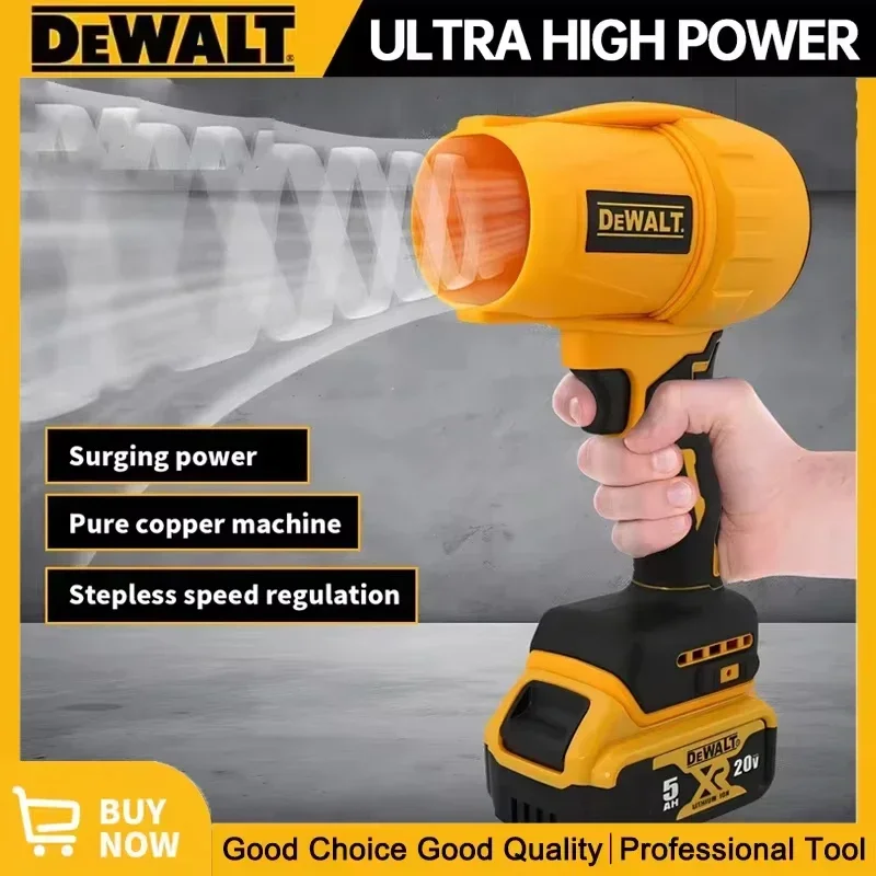 Ventilador cepillado Dewalt de 30.000 RPM, ventilador de turbina inalámbrico, secador de ventilador violento portátil, herramienta de soplado de polvo recargable de 20V