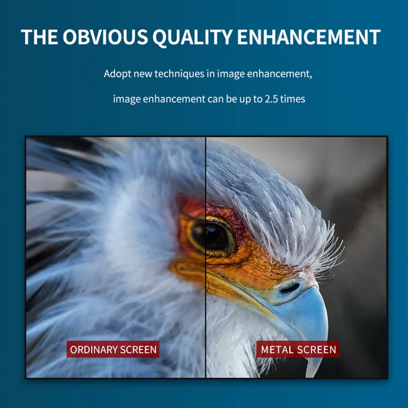 Gran oferta, soporte de suelo de alta calidad, pantalla de proyección con trípode, 60 pulgadas, 4:3, pantallas de proyector ALR de pie para cine en casa