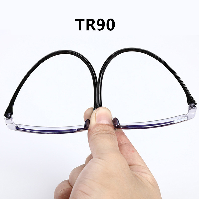 Kim Cương Mới-Cắt Vòng Tay Mã Não Tiến Bộ Kính Đọc Sách Nam Xanh Dương Chặn Ánh Sáng Multifocal Kính Mắt Siêu Nhẹ Không Gọng Kính Mắt