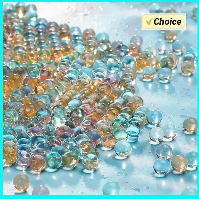 100000 Pcs gel bola armas em forma de pérola cristal solo contas de água lama decoração do casamento crescente bolas de água recarga blaster bala diy