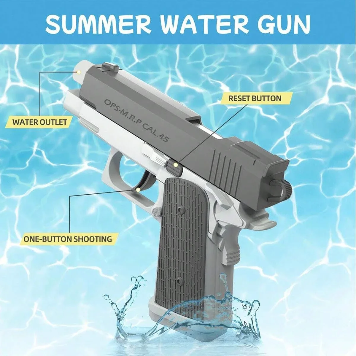 M1911 Wasserpistolen Pistole Spielzeug Spritzpistolen, Sommer Pool Strand Schießspiele Outdoor Spielzeug, Wasser Blaster Pistole Junge Kinder Erwachsene Geschenk