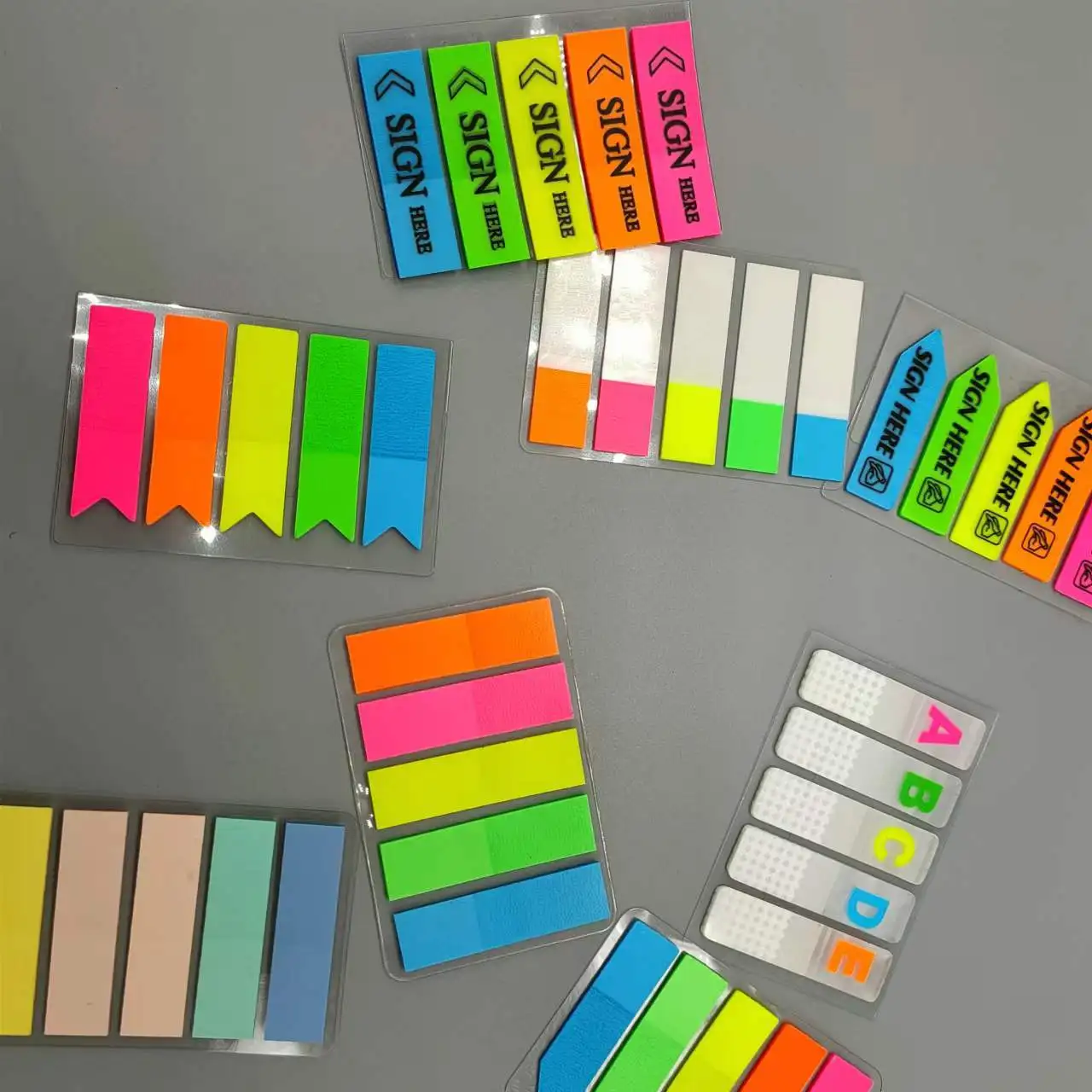 100 sheets Posted it Transparent Sticky Note Notebook Memo Pad Clear Sticky Notes Index Tabs Bookmark Stationery Office Supplies