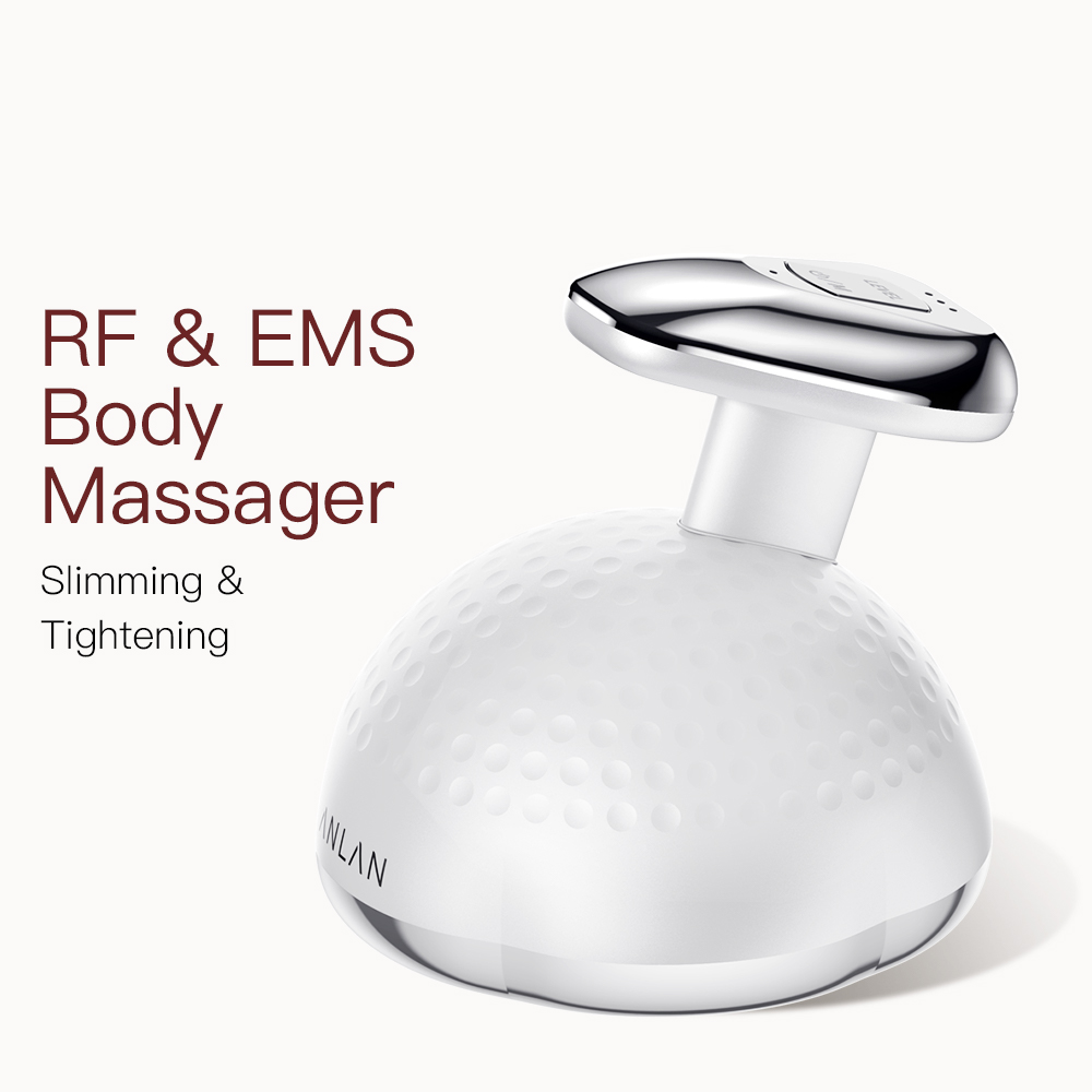 ANLAN Máquina de adelgazamiento corporal RF, 5 en 1 EMS Cavitación Ultrasónica, Quemador de grasa, Quemador de grasa abdominal, Modelador delgado Masajeador para adelgazar