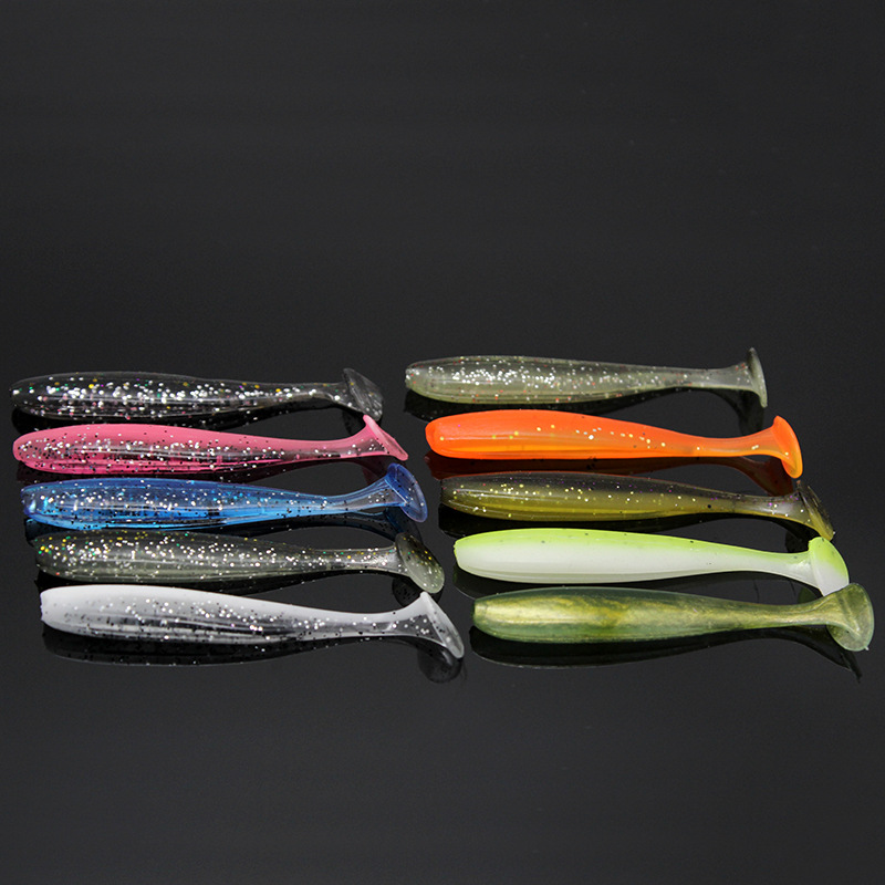 100 pz T Coda 70mm 90mm 120mm Shad Verme Esca Morbida Esca Artificiale Swimbait Esca Wobbler Esche Morbide Silicone Pesca Sport