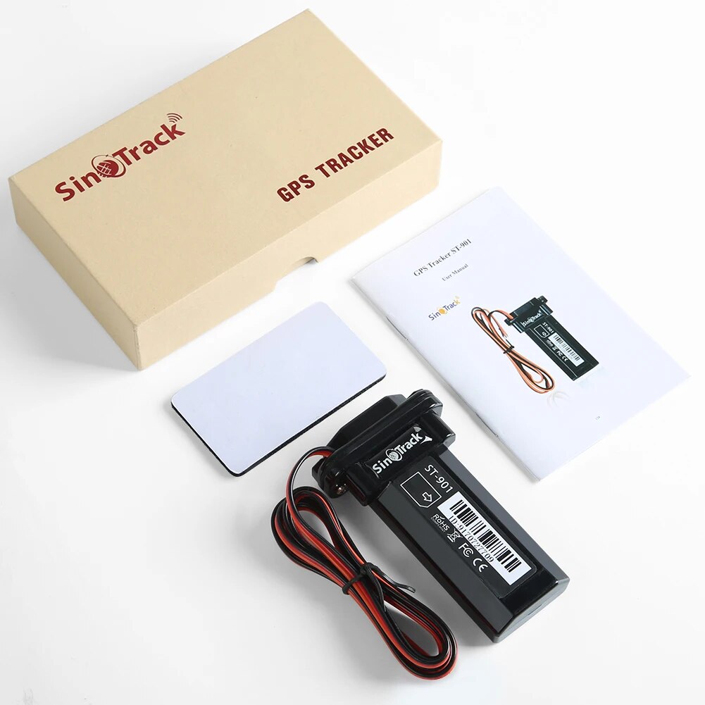 SinoTrack Best GPS Tracker ST-901 Vehicle Tracking Device Waterproof Motorcycle Car GPS GSM SMS Locator with Real Time Tracking