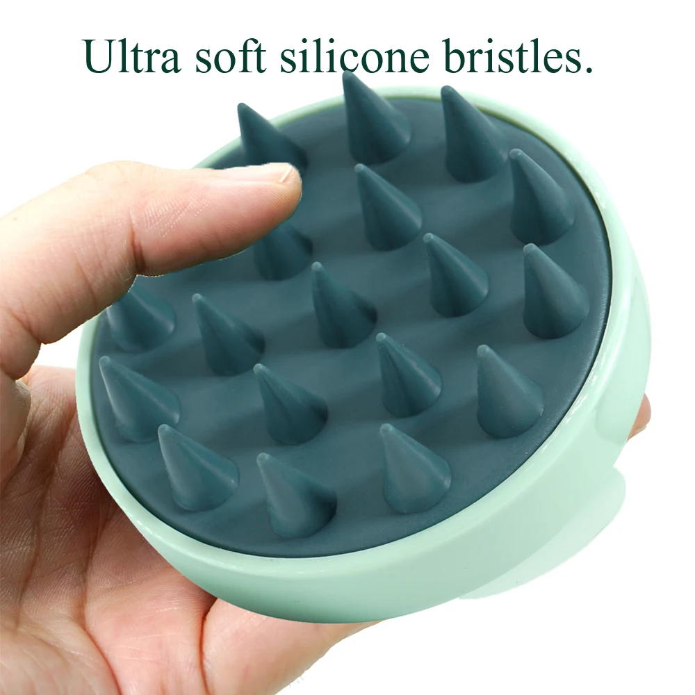 Cepillo de champú de silicona para cabeza, peine para masaje del cuero cabelludo, cepillo para masaje corporal, cepillo para baño y ducha, peines para lavado de cabello, herramientas de peluquería