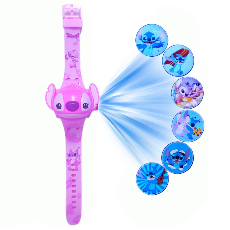 3D Cartoon Stitch zegarki dla dzieci dla dziewczynek projekcja jednorożec Mickey zegarek dla dzieci zegar cyfrowy prezent Dropshipping montre enfant