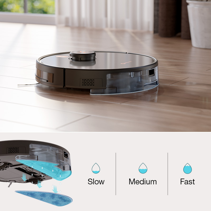 Robot stofzuiger Neatsvor X600pro 6000Pa Laser Navigatie Smart Robot, App Virtual Wall, Breekpunt Schoonmaken, trekken Schoonmaak Gebied, Dweilen Wassen