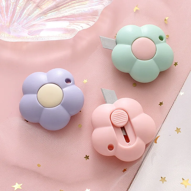 1/2PCS Mini Flower Art Knife Portable And Unwrapping Express Delivery Knife Student Office Paper Cutting Handmade Utility Knife