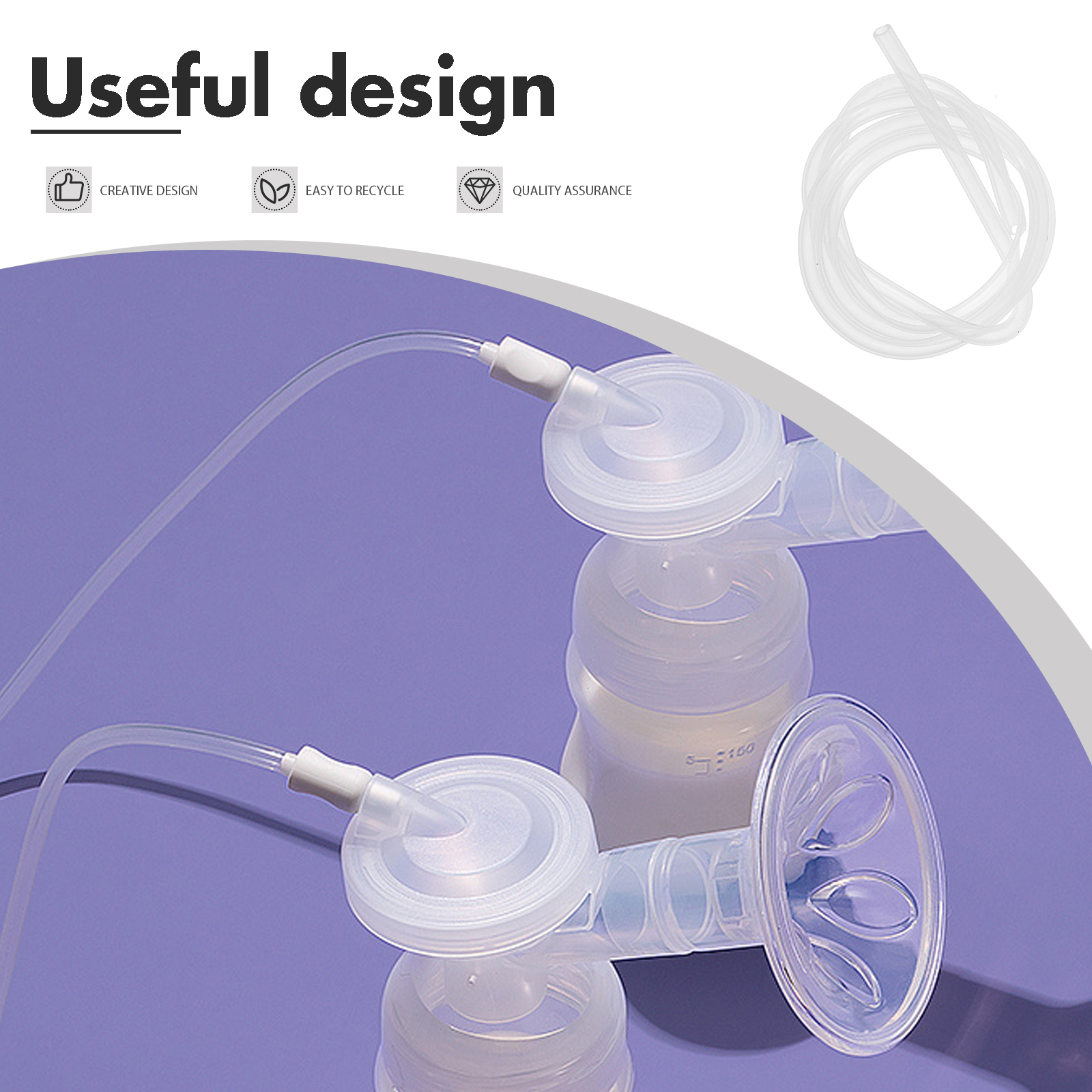 Breast Pump Replacement Part Breast Pump Insert Hose Replaceable Silicone Hose breast pump replace parts