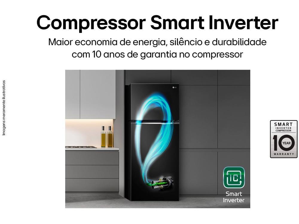 Geladeira/Refrigerador LG Frost Free Black 395L - 220V