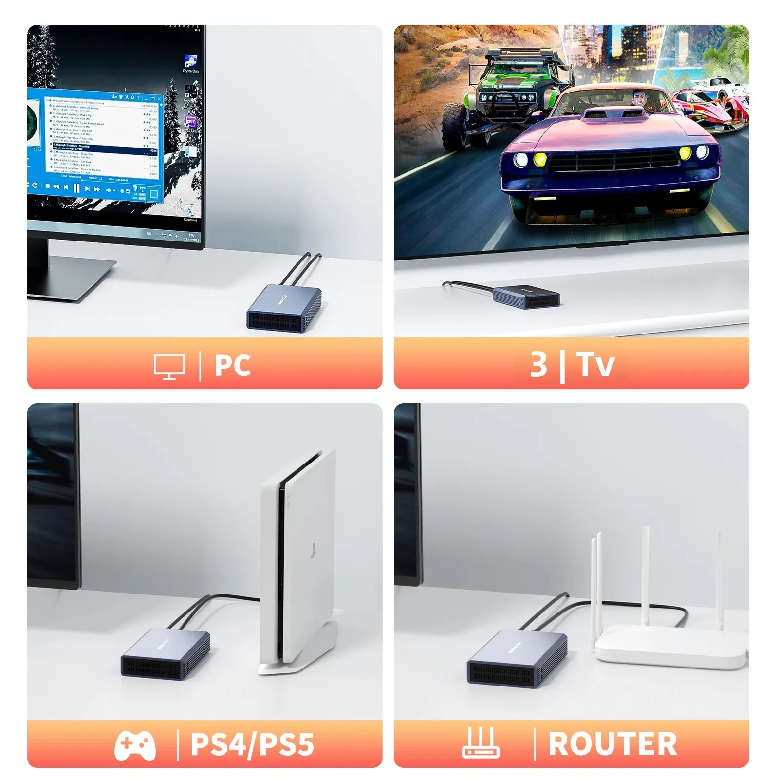 Acasis-funda HDD de 2,5 pulgadas, carcasa de disco duro externo de doble bahía, SSD para matriz de disco duro SATA con función RAID, carcasa de PC